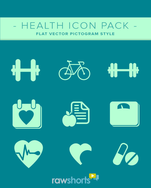600x750 Health And Fitness Icon Set
