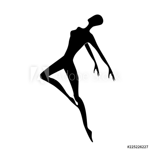 500x500 Gymnast Silhouette Of A Dancer Gymnastics Activities For Icon
