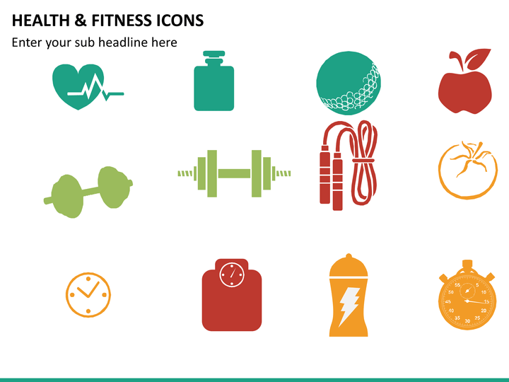 720x540 Health And Fitness Icons Powerpoint Sketchbubble