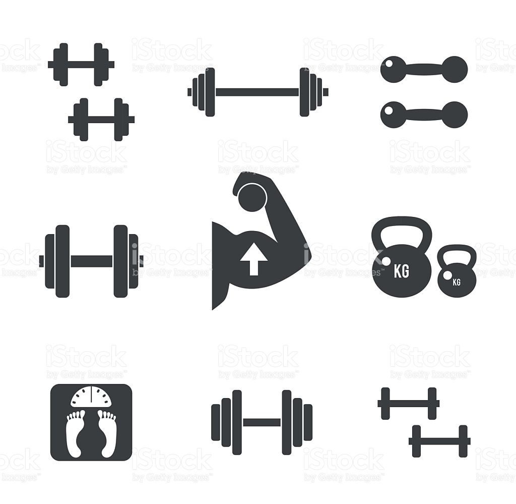 1024x999 Set Of Weight Kilogram Barbell Icons Vector Isolated Bodybuilding