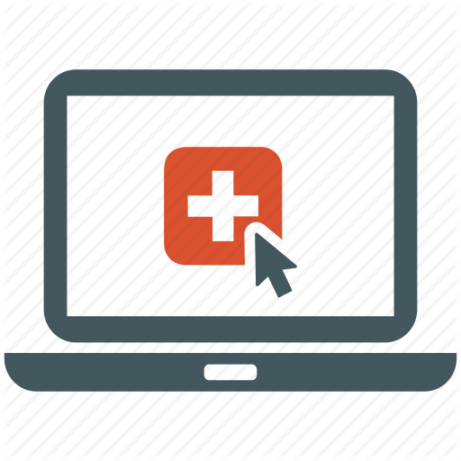 512x512 Ehealth, Health, Hospital Website, Laptop, Medical, Online Doctor