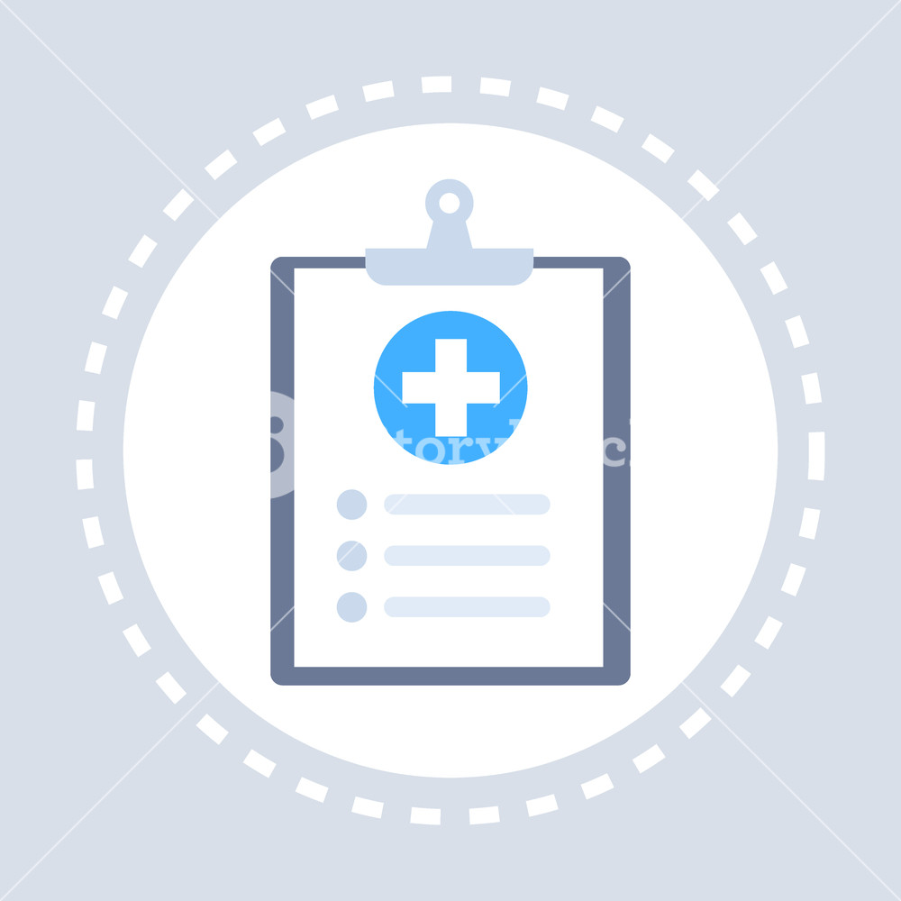 1000x1000 Medical History Or Report Note Paper Clipboard Icon Healthcare