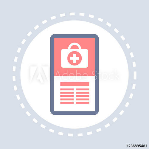500x500 Online Mobile Application First Aid Kit Icon Healthcare Medical