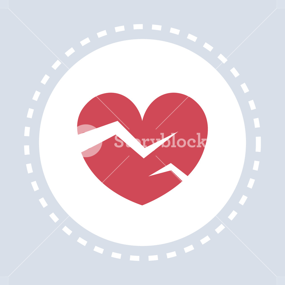 1000x1000 Red Heartbreak Broken Heart Icon Healthcare Medical Service Logo