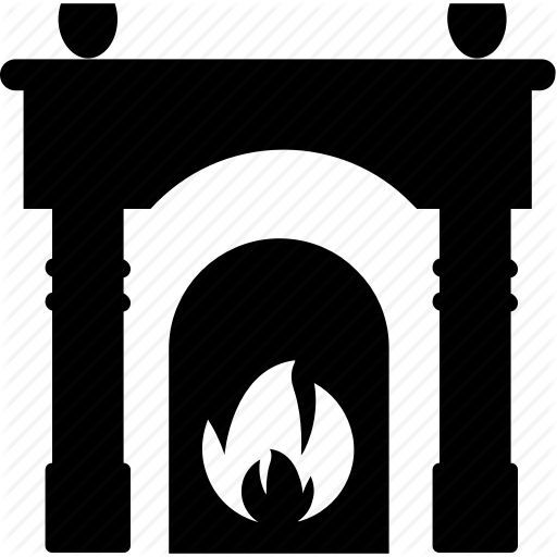 512x512 Fireplace, Hearth, Home Hearth, Log Burner, Open Fireplace Icon