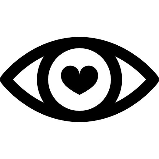 512x512 Hearth Shaped Eye Free Vector Icons Designed