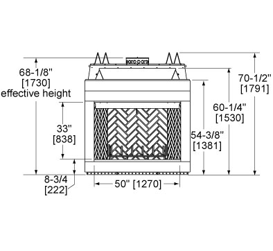394x362 Heatilator Icon Series Wood Fireplace
