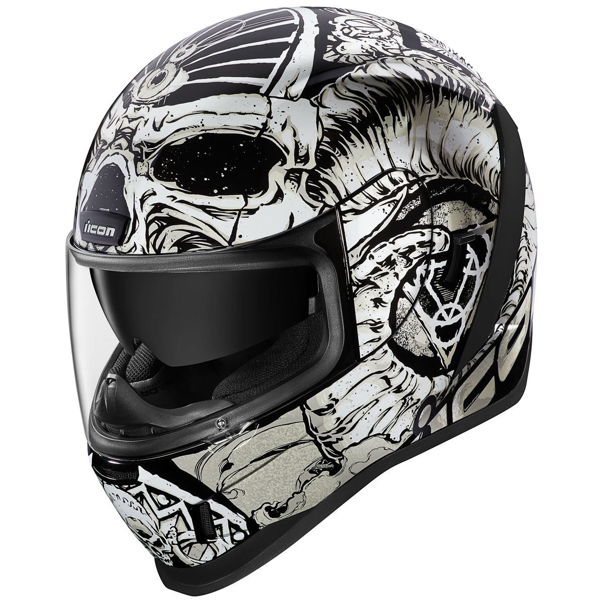 1200x1200 Icon Airform Sacrosanct White Full Face Helmet