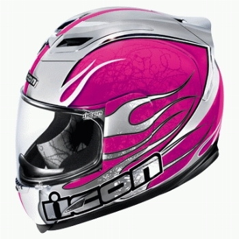 350x350 Icon Airframe Claymore Chrome Full Face Helmet