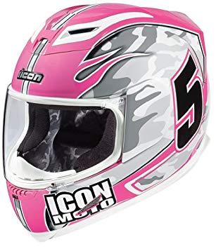 307x355 Icon Airframe Team Helmet Pink Sm Car Motorbike