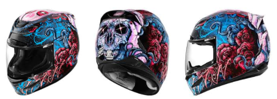 548x196 Sugar Skull Motorcycle Helmets