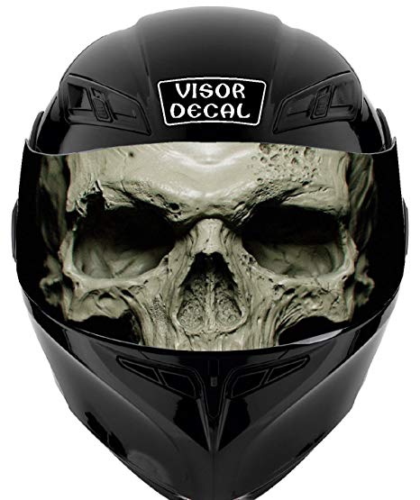 466x555 Skull Visor Tint Decal Graphic Sticker Helmet Fits