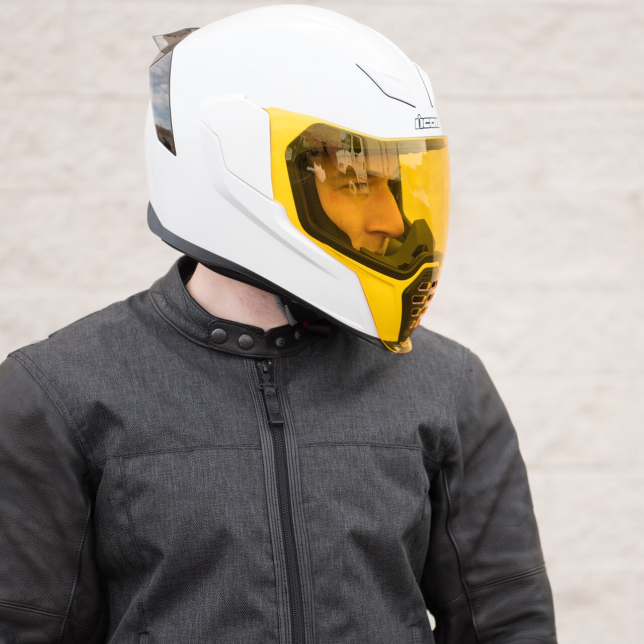 1280x1280 Icon Airflite Yellow Motorcycle Face Shield