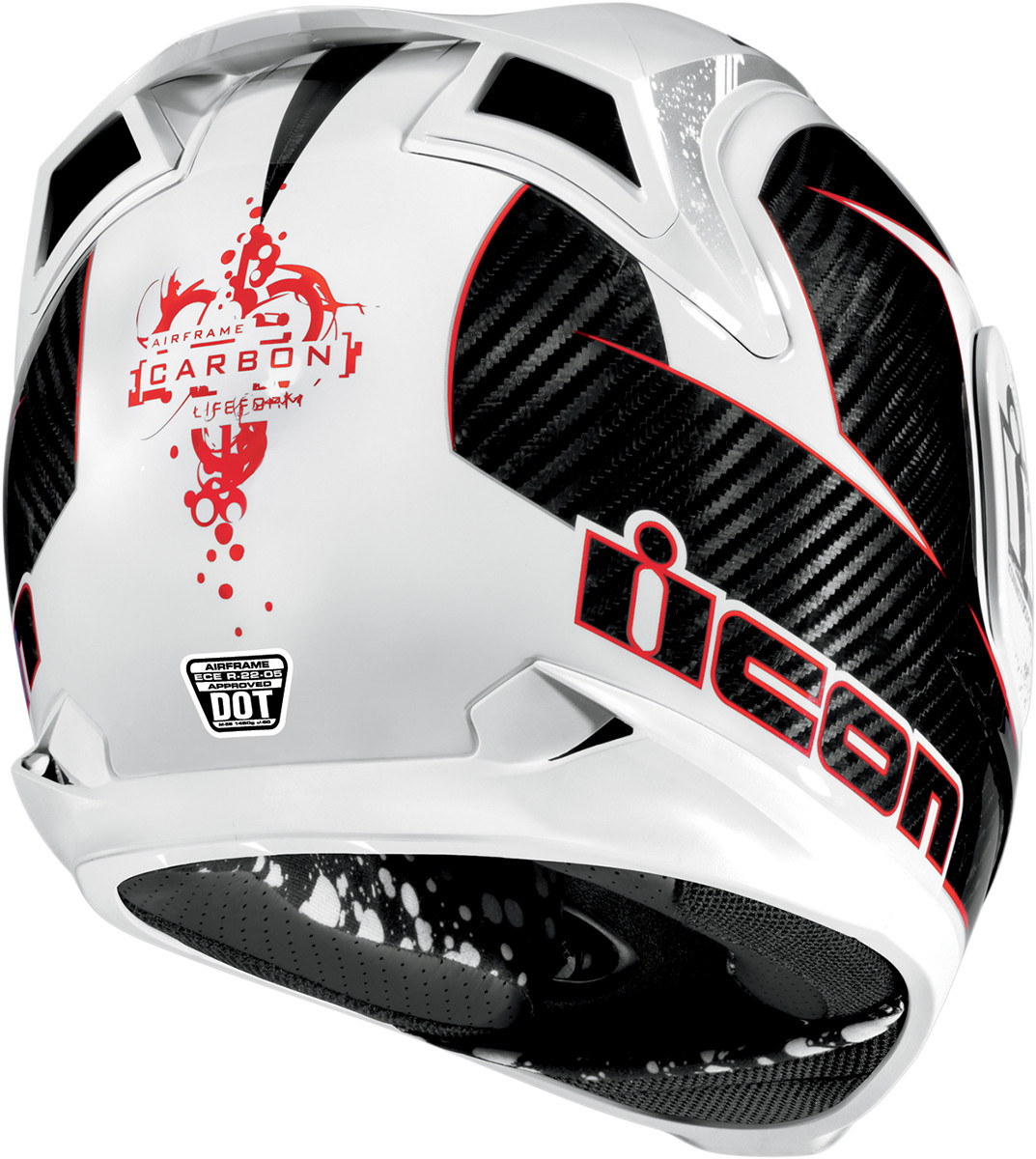 1073x1200 Icon Airframe Carbon Lifeform Full Face Helmet