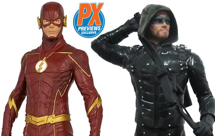 730x464 Icon Heroes Reveals Previews Exclusive Flash And Arrow Statues