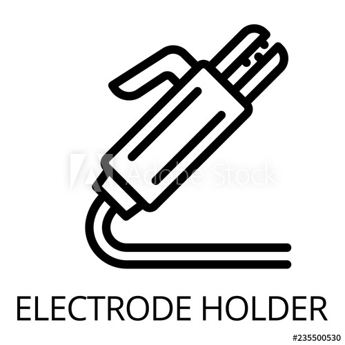500x500 Welding Electrode Holder Icon Outline Welding Electrode Holder