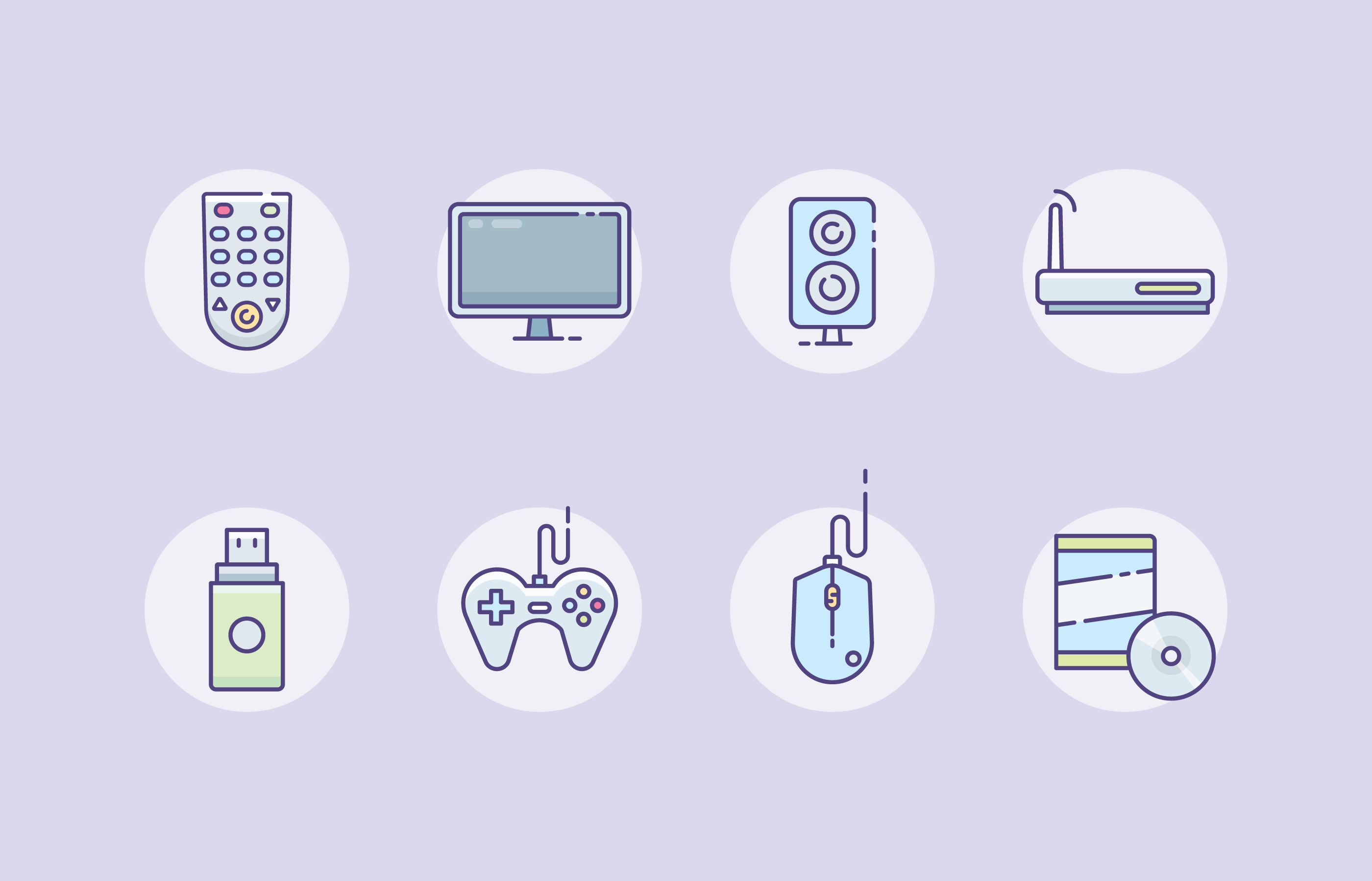 2800x1800 Home Entertainment Icons