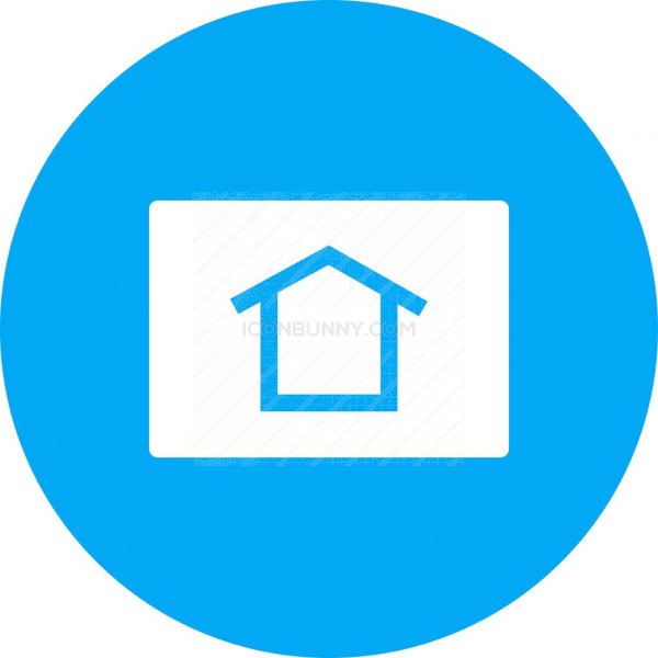 600x600 Homepage Flat Round Icon
