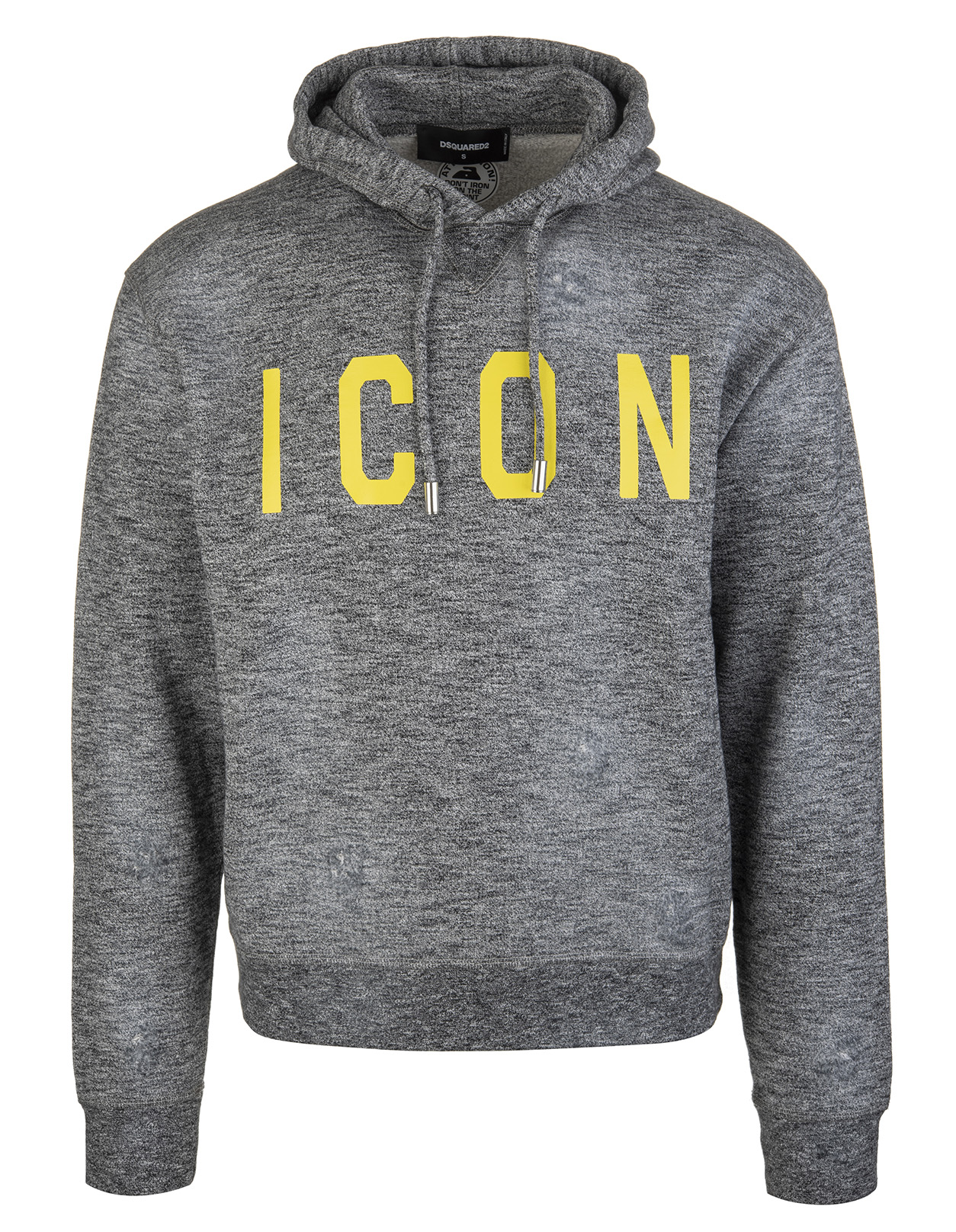 1254x1616 Grey Icon Hoodie With Yellow Logo