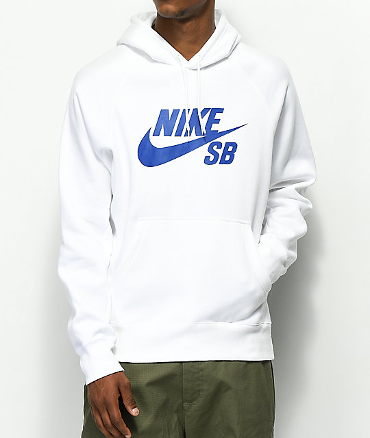 540x640 Nike Sb Icon White Hoodie Zumiez