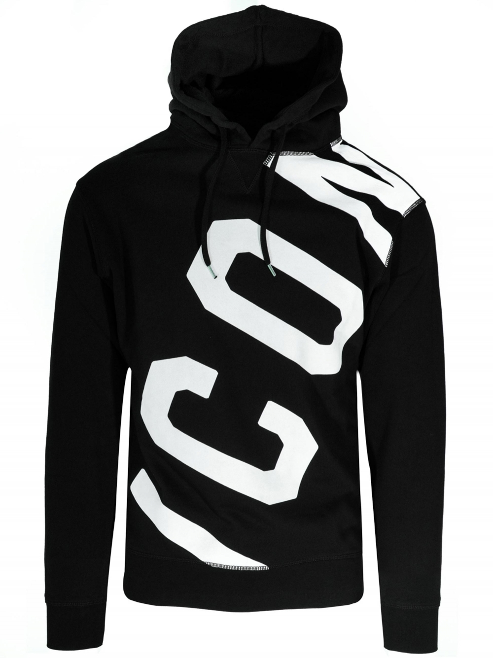 1000x1335 Black 'icon' Hooded Sweatshirt Designerwear