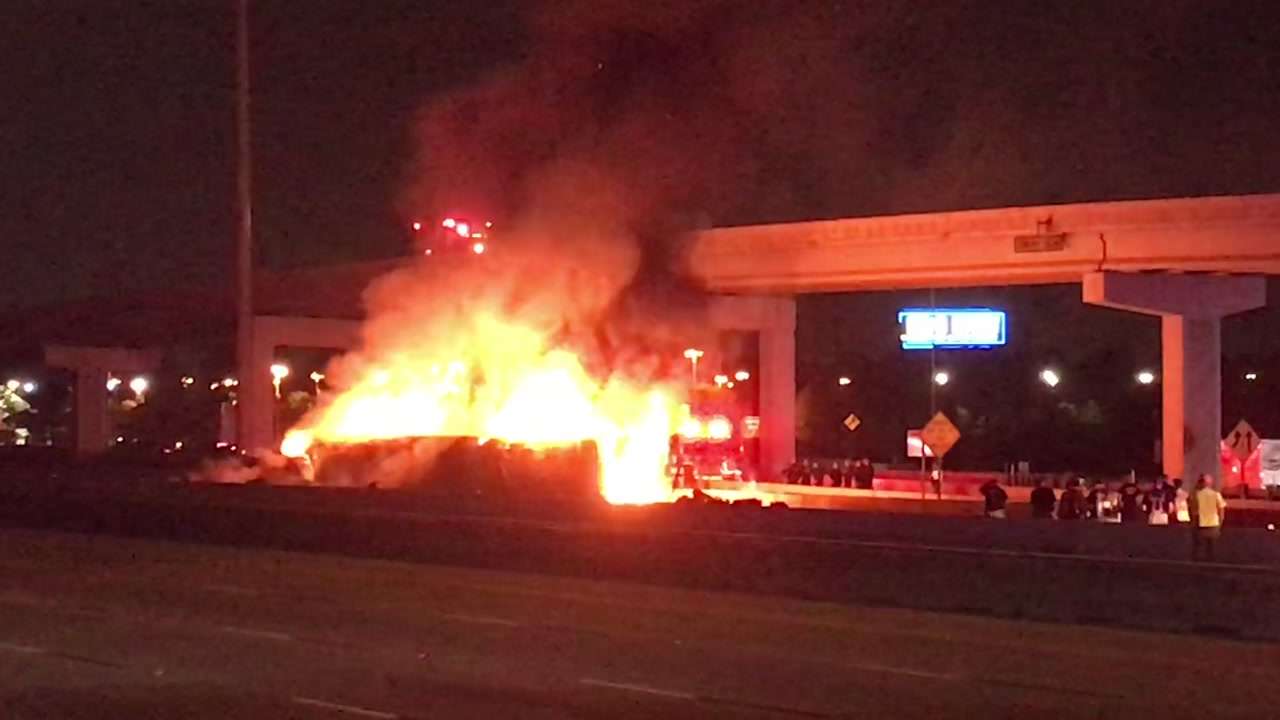 Eastex Freeway Shut Down For Fiery Wheeler Crash That Killed 1280x720 Eastex Freeway Shut Down For Fiery Wheeler Crash That Killed
