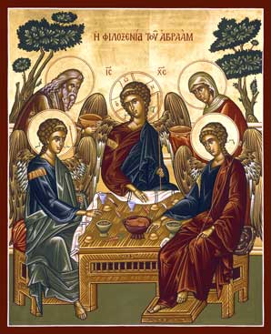 The Icon Of The Hospitality Of Abraham 298x367 The Icon Of The Hospitality Of Abraham