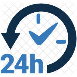 256x256 Hours Active Icon Of Flat Style