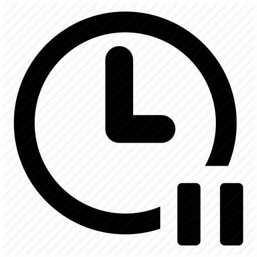 512x512 Clock, Hours, Pause, Rest, Show, Times Icon