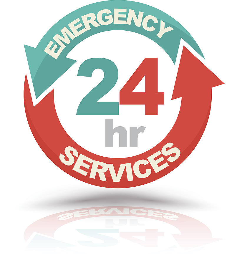 805x900 Emergency Services Hours Icon Drawing