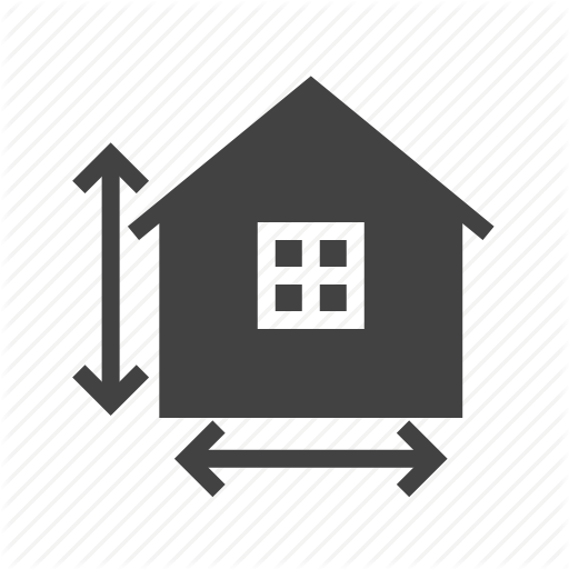512x512 Building, Construction, Home, House, Measure, Measuring, Tape Icon