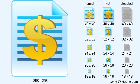 464x280 Price List Icon Image Basic Icons For Vista
