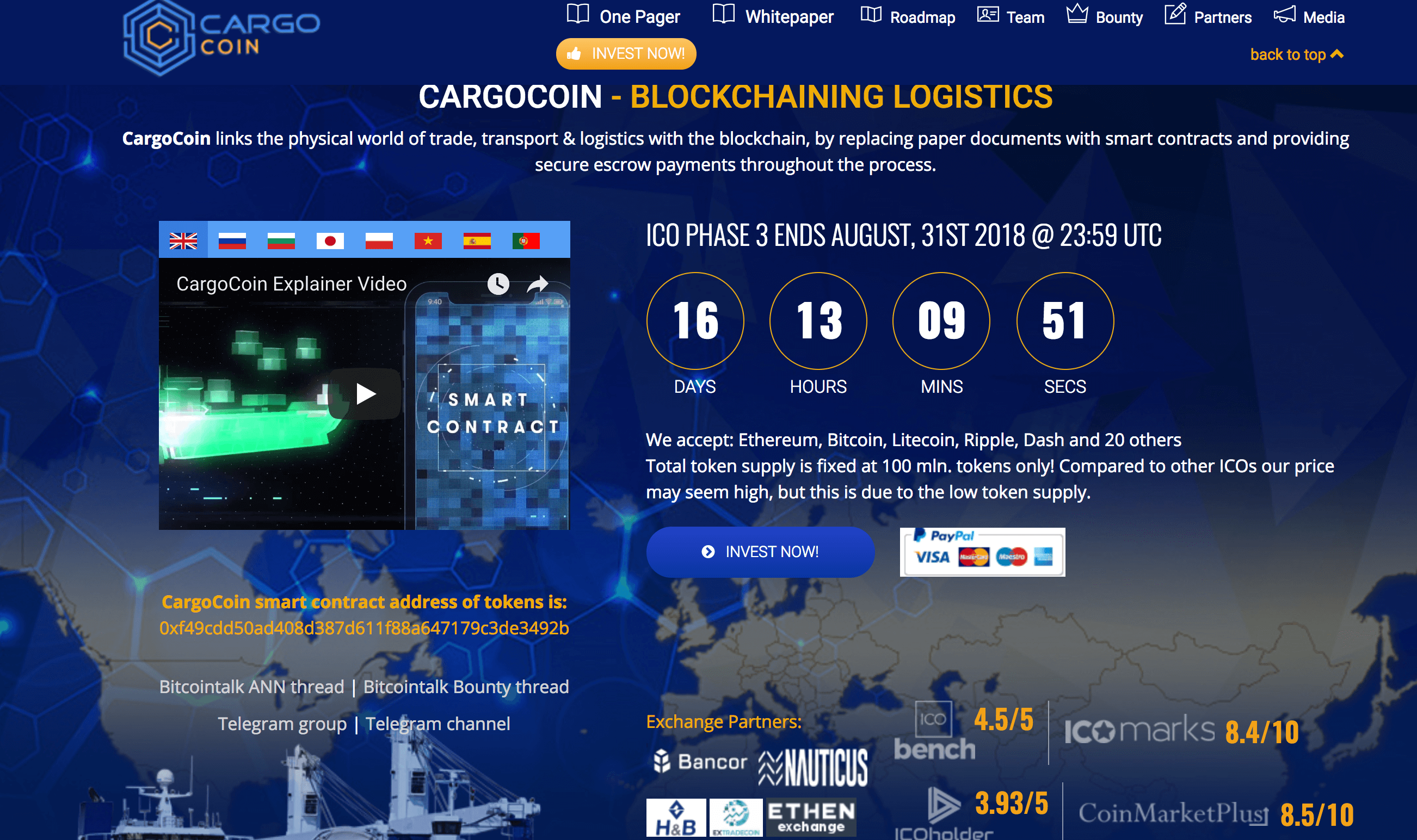 2604x1544 Token Symbolticker Crgo Blockchain The Token Is Made