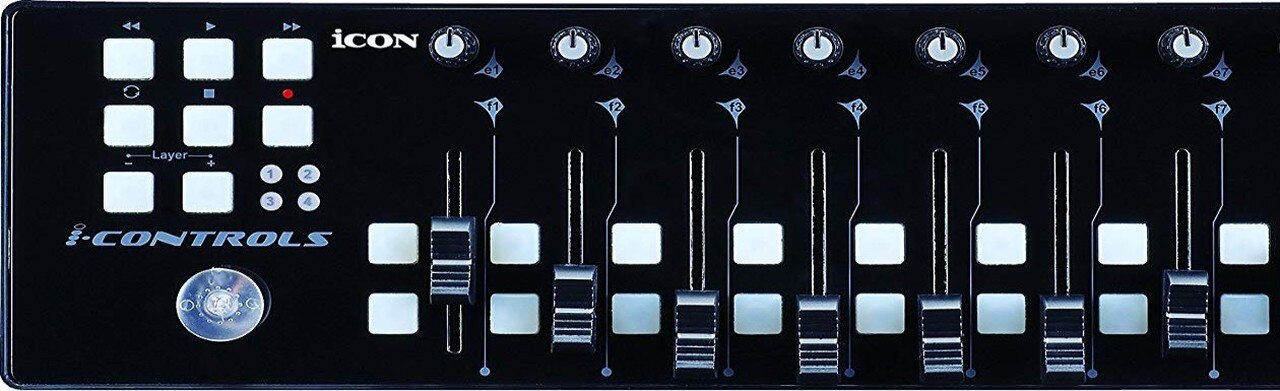 1280x391 Icon Icontrols Mini Usb Midi Controller With Assignable Faders