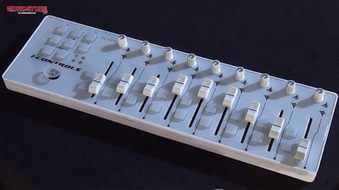 1280x720 Icon Icontrols Usb Midi Fader Controller Mit Joystick