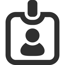 256x256 Id Card Icon Mono Business Iconset Custom Icon Design