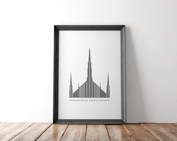 Boise Idaho Temple Lds Printable Icon Etsy 570x455 Boise Idaho Temple Lds Printable Icon Etsy