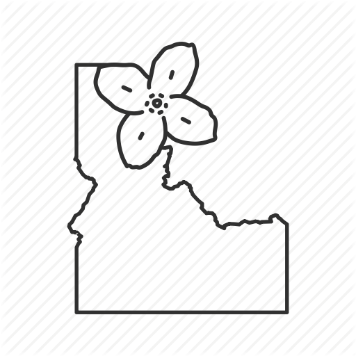 Borders, Idaho, Map, State, State Flower, State Symbol, Usa Icon 512x512 Borders, Idaho, Map, State, State Flower, State Symbol, Usa Icon