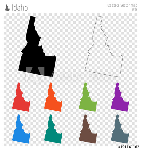 Idaho High Detailed Map Us State Silhouette Icon Isolated Idaho 469x500 Idaho High Detailed Map Us State Silhouette Icon Isolated Idaho