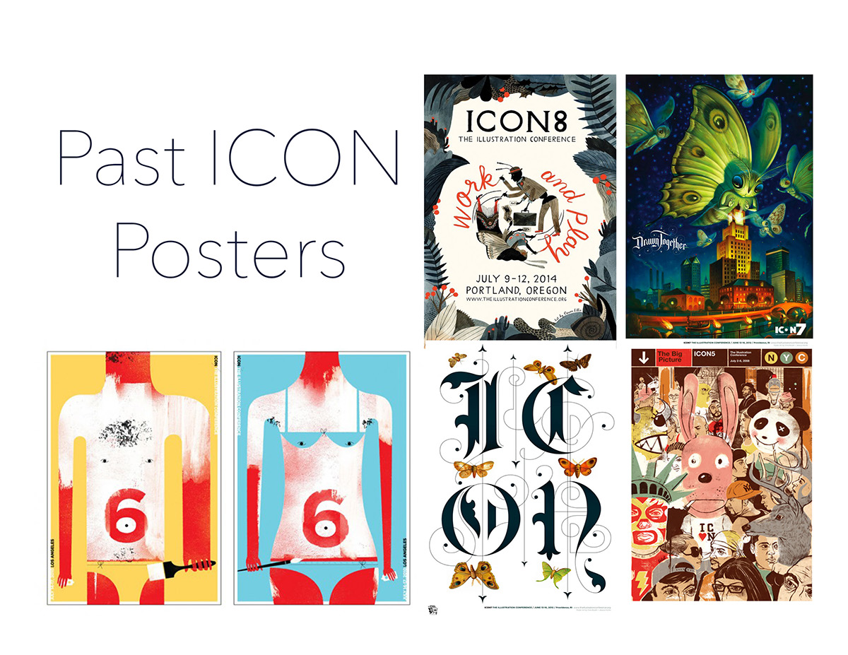 Illustration Conference Poster Design On Behance 1200x927 Illustration Conference Poster Design On Behance