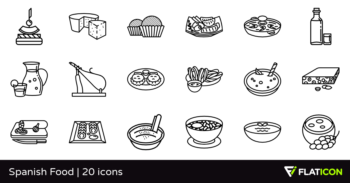 1200x630 Spanish Food Free Icons