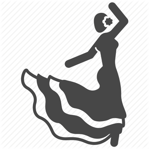 512x512 Dance, Dancer, Flamenco Dance, Spain, Spanish, Traditional Icon