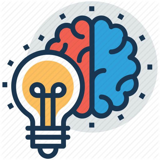 512x512 Brain Bulb, Bright Mind, Creative Mind, Glowing Mind, Innovation Icon
