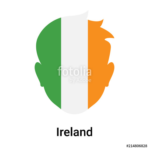 500x500 Ireland Icon Vector Sign And Symbol Isolated On White Background