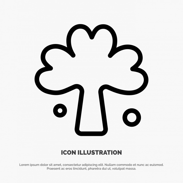 640x640 Clover Green Ireland Irish Plant Line Icon Vector, Background