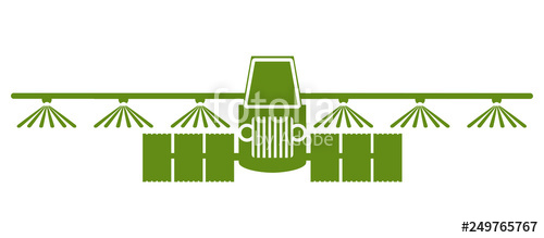 500x219 Tractor Watering, Soil And Fertilizing Field Icon, Irrigation