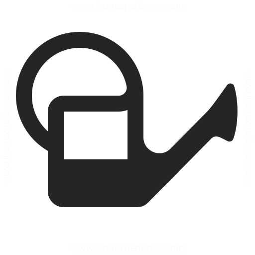 512x512 Watering Can Half Icon Iconexperience
