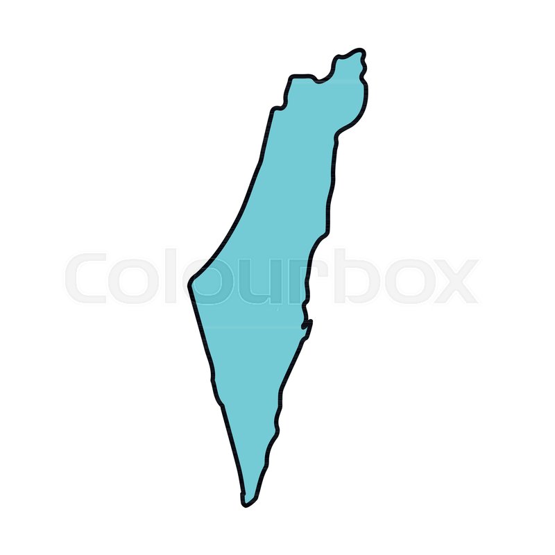 800x800 Israel Map Territory Icon Cartoon Stock Vector Colourbox