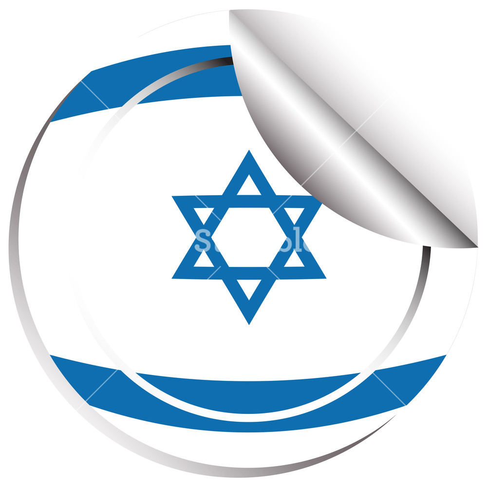 1000x1000 Flag Icon Design For Israel Royalty Free Stock Image