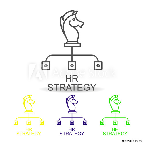 500x500 It Consulting Line Color Icons Element Of Human Resources Icon